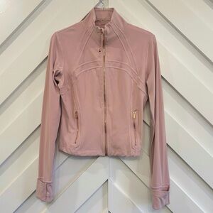 Lululemon Define Cropped Jacket Nulu In Pink Haze/Rose Gold Size 10